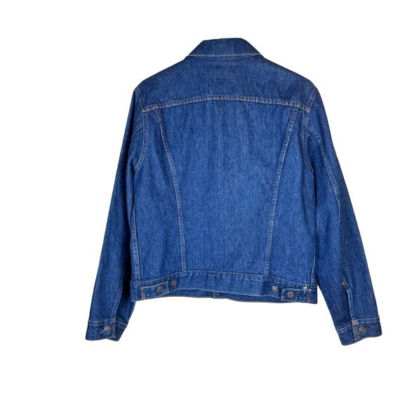 Levi's Men's 42 Vintage 70506 Dark Wash Denim Button Front Trucker Jean Jacket - Picture 10 of 13